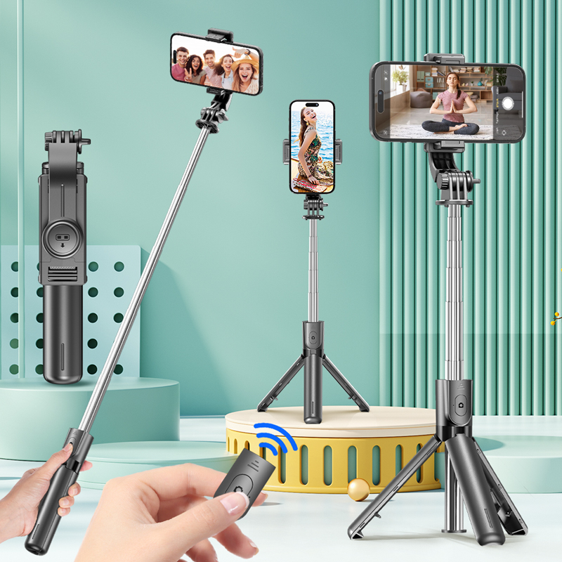 Photography Basics - 탈착식 Bluetooth 리모컨이 포함된 셀카봉 삼각대,