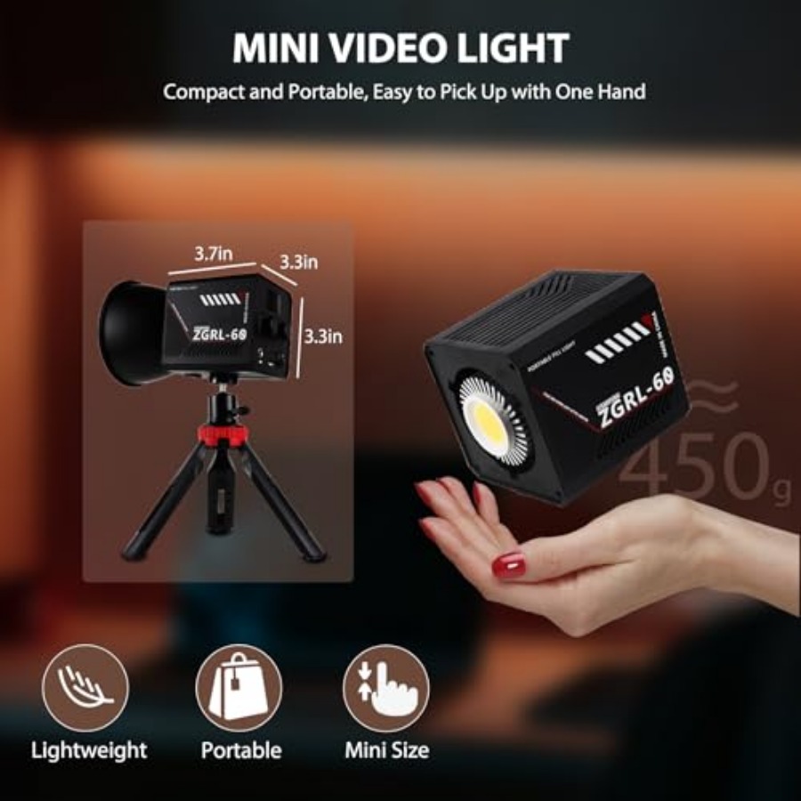 60W COB LED 비디오 조명, 휴대용, 8000m - Photography Videos Free 리뷰 및 가격